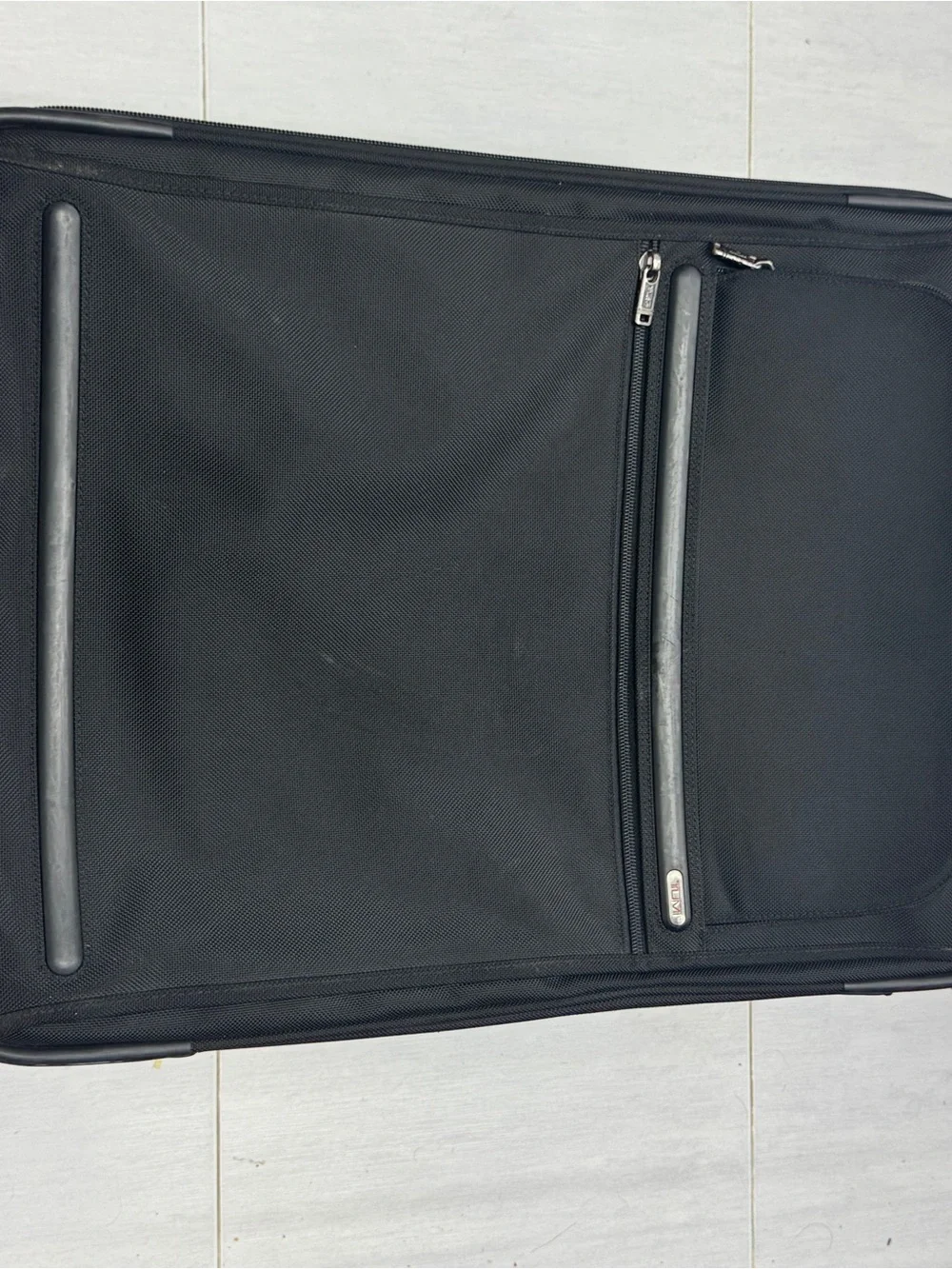 TUMI Alpha 24” Black Nylon Luggage 2-Wheel Carry-On Travel Suitcase 22024D4